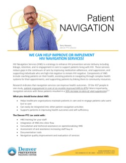DPTC HIV Navigation Services Info Brief