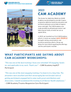 2023 CAM Academy Report