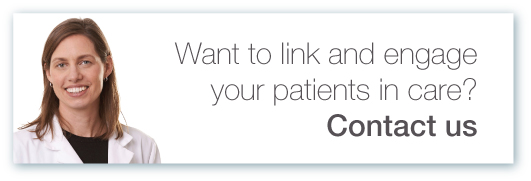 Linkage and engagement in care contact us button