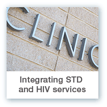 Integrating STD and HIV services button
