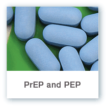 PrEP and PEP button